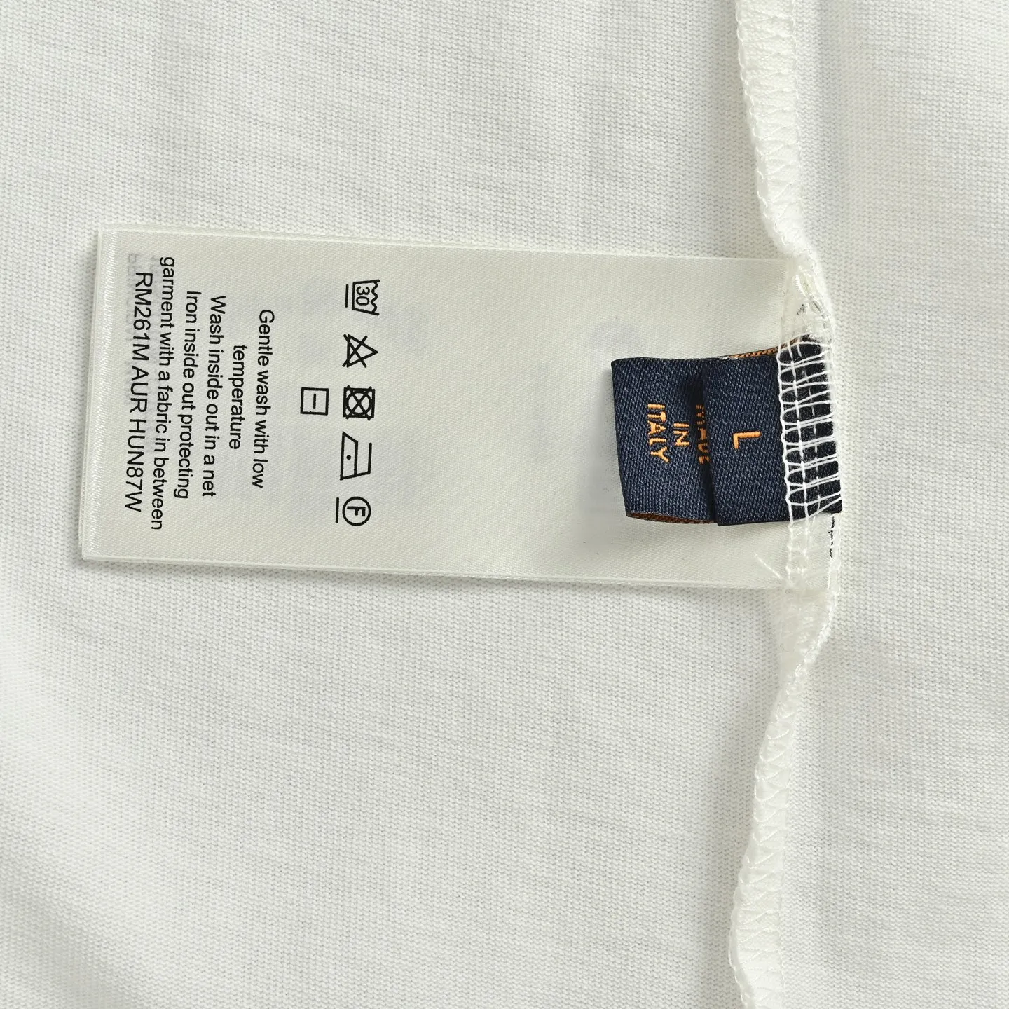 Louis Vuitton/Louis Vuitton laser cut logo short sleeves